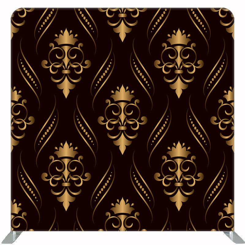 Black And Gold Simple Double Sided Backdrop - Layoris