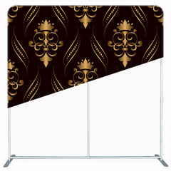 Black And Gold Simple Double Sided Backdrop - Layoris