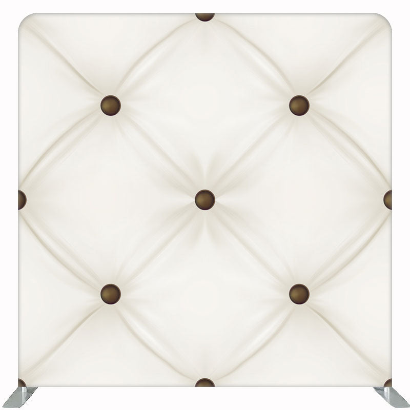Cream Leather Sofa Texture Double Sided Backdrop - Layoris