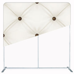 Cream Leather Sofa Texture Double Sided Backdrop - Layoris