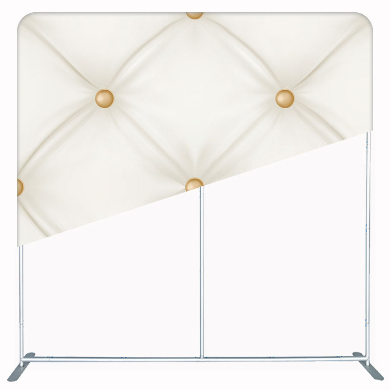 Beige Leather Sofa Texture Double Sided Backdrop - Layoris