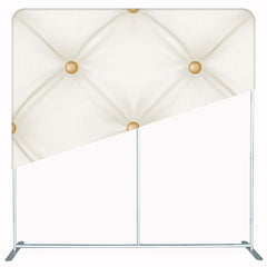 Beige Leather Sofa Texture Double Sided Backdrop - Layoris