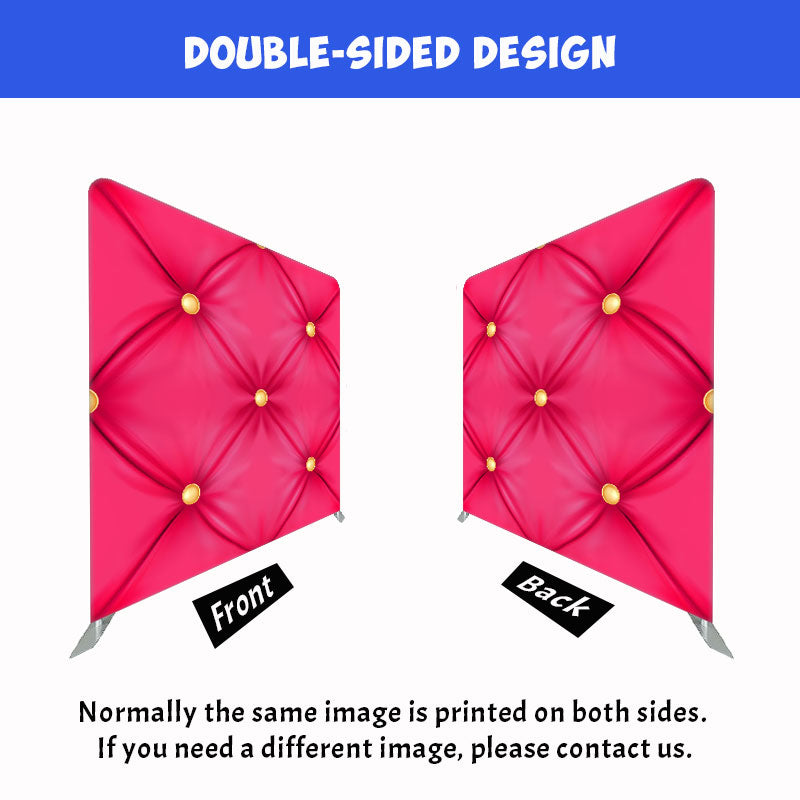 Pink Sofa Texture Double Sided Backdrop - Layoris