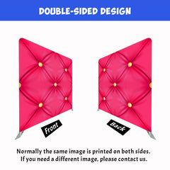 Pink Sofa Texture Double Sided Backdrop - Layoris