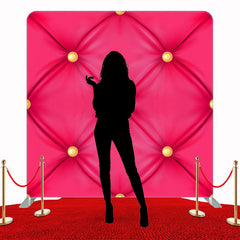 Pink Sofa Texture Double Sided Backdrop - Layoris