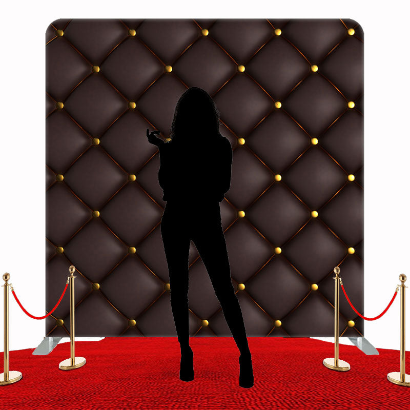 Black Sofa Texture Double Sided Backdrop - Layoris