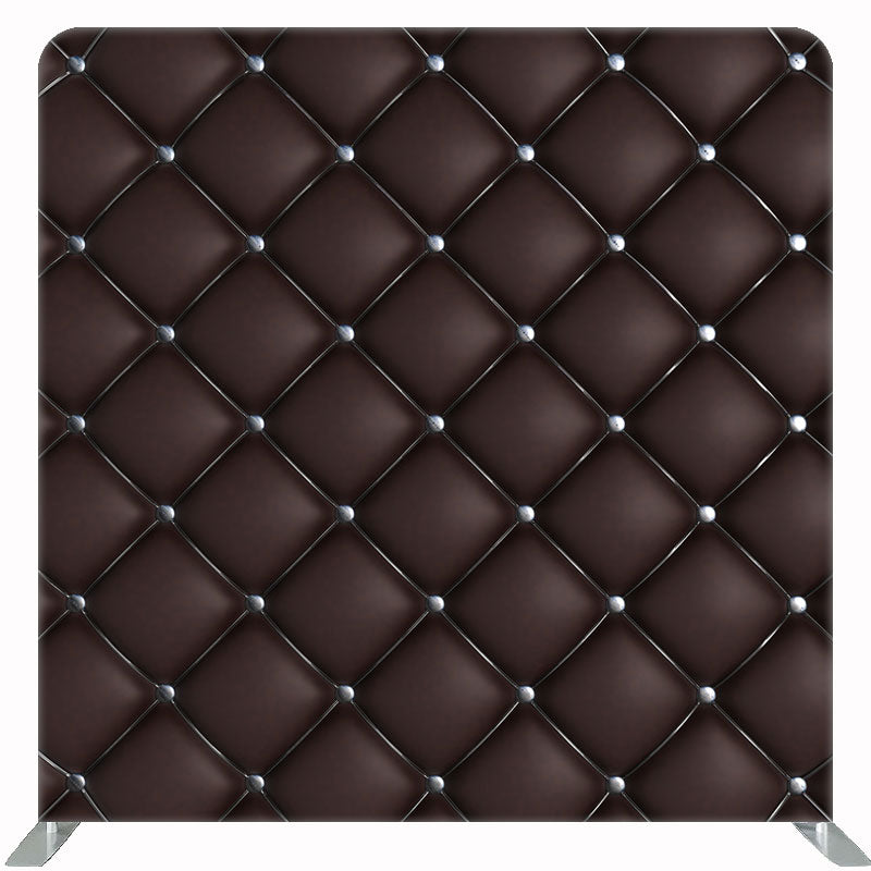 Black Plaid Sofa Texture Double Sided Backdrop - Layoris