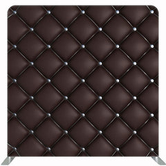 Black Plaid Sofa Texture Double Sided Backdrop - Layoris