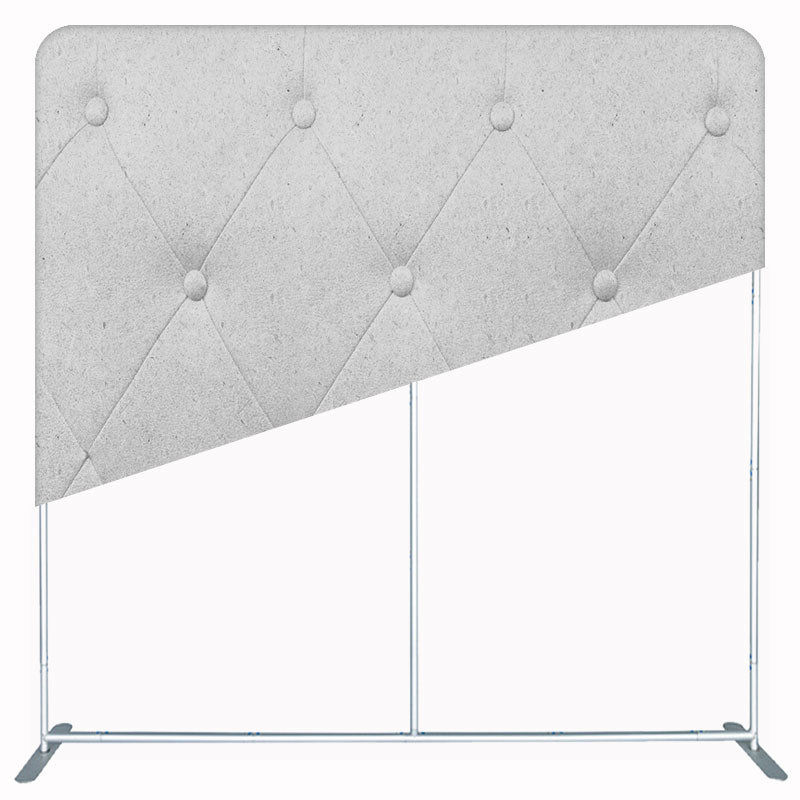 Light Grey Leather Sofa Texture Double Sided Backdrop - Layoris