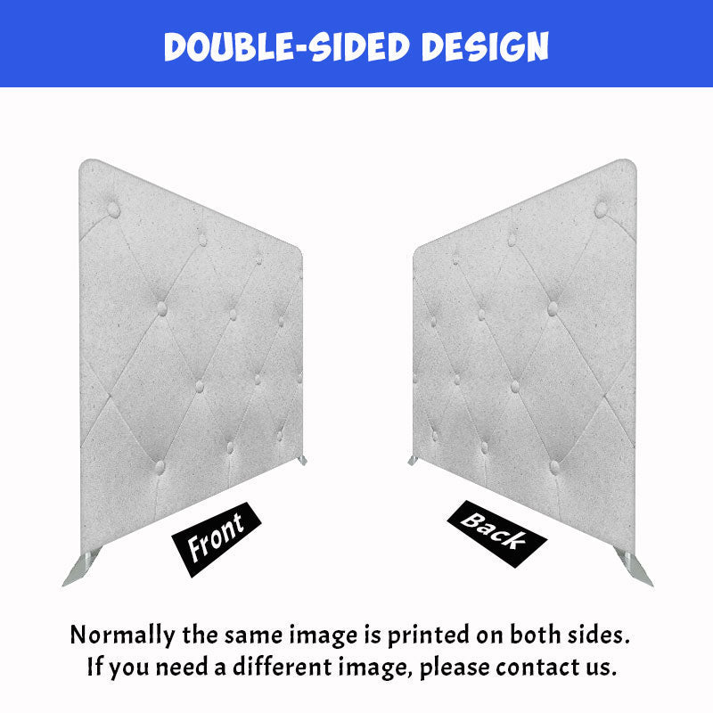Light Grey Leather Sofa Texture Double Sided Backdrop - Layoris