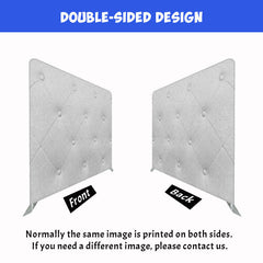 Light Grey Leather Sofa Texture Double Sided Backdrop - Layoris