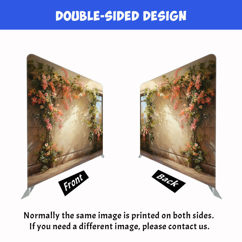 Flower Vine Climbing Wall Double Sided Backdrop - Layoris