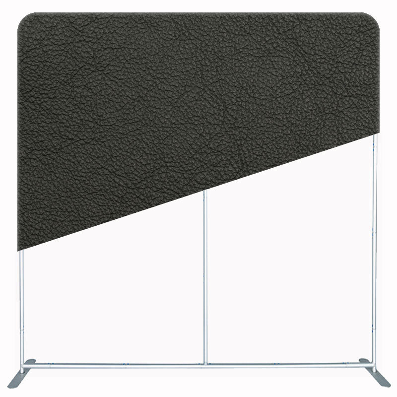 Dark Grey Leather Texture Double Sided Backdrop - Layoris