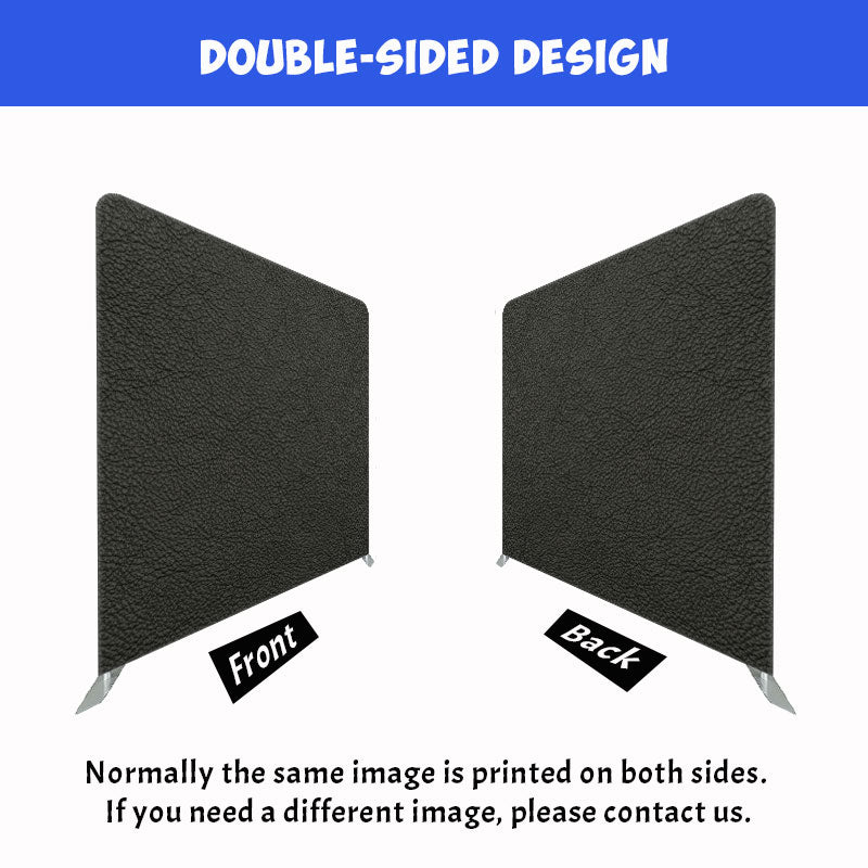 Dark Grey Leather Texture Double Sided Backdrop - Layoris