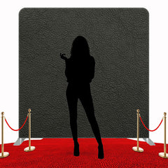 Dark Grey Leather Texture Double Sided Backdrop - Layoris