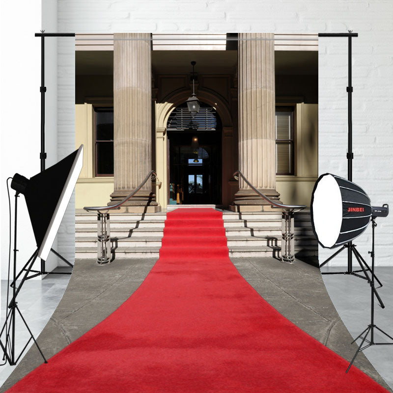 Red Carpet Architectural Sweep Photo Backdrop - Layoris