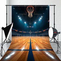 Basketball Stadium Indoor Sports Sweep Backdrop - Layoris