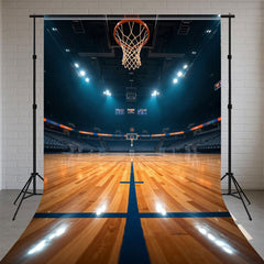 Basketball Stadium Indoor Sports Sweep Backdrop - Layoris
