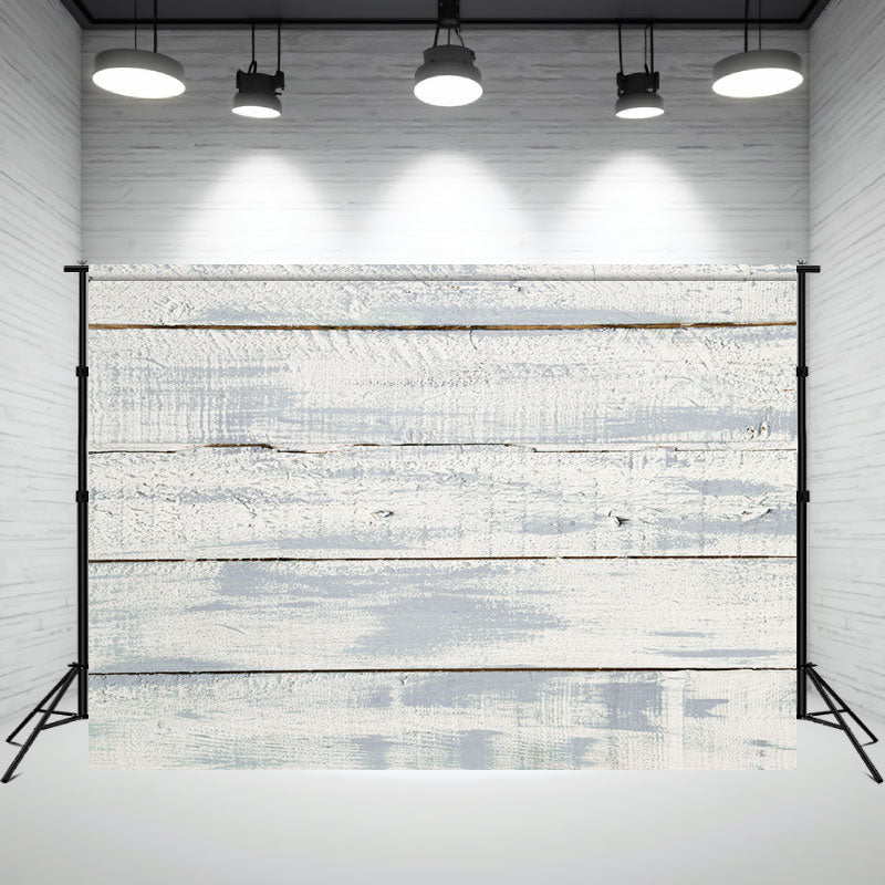 White Grey Wood Grain Photography Backdrop - Layoris