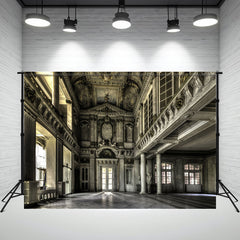 Retro Church Building Photography Backdrop - Layoris