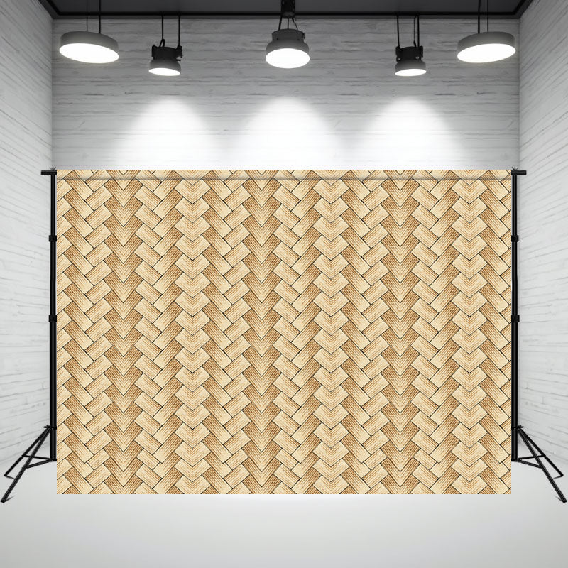 Woven Wood Grain Mat Texture Photography Backdrop - Layoris