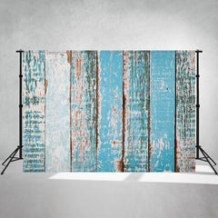 Blue Wood Grain Photography Backdrop - Layoris