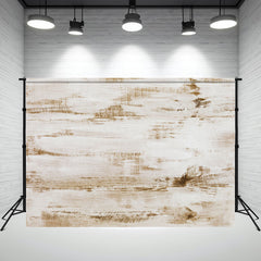 White And Brown Interwoven Wood Photo Backdrop - Layoris