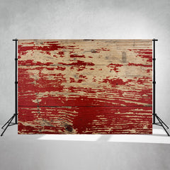 Red Old Wood Texture Photography Backdrop - Layoris