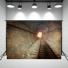Railroad Tracks And Tunnels Photography Backdrop - Layoris