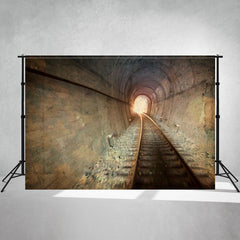 Railroad Tracks And Tunnels Photography Backdrop - Layoris