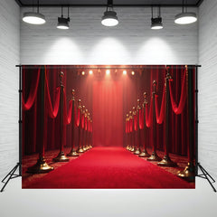 Red Carpet Flash Live Photography Backdrop - Layoris