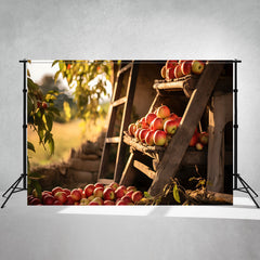 Apple Store Wooden Ladder Portrait Backdrop - Layoris