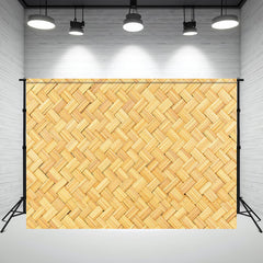 Wooden Woven Mat Photography Backdrop - Layoris