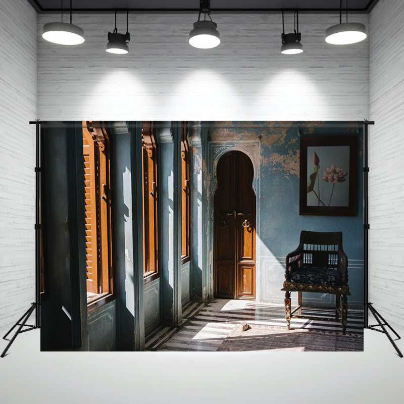 Sunlight Pours Through The Window House Backdrop - Layoris
