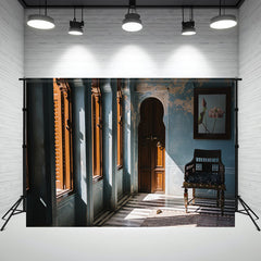 Sunlight Pours Through The Window House Backdrop - Layoris