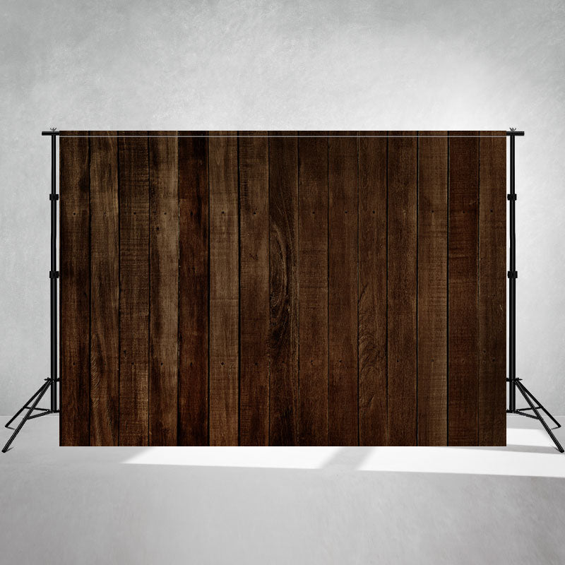 Brown Vertical Wooden Board Portrait Backdrop - Layoris