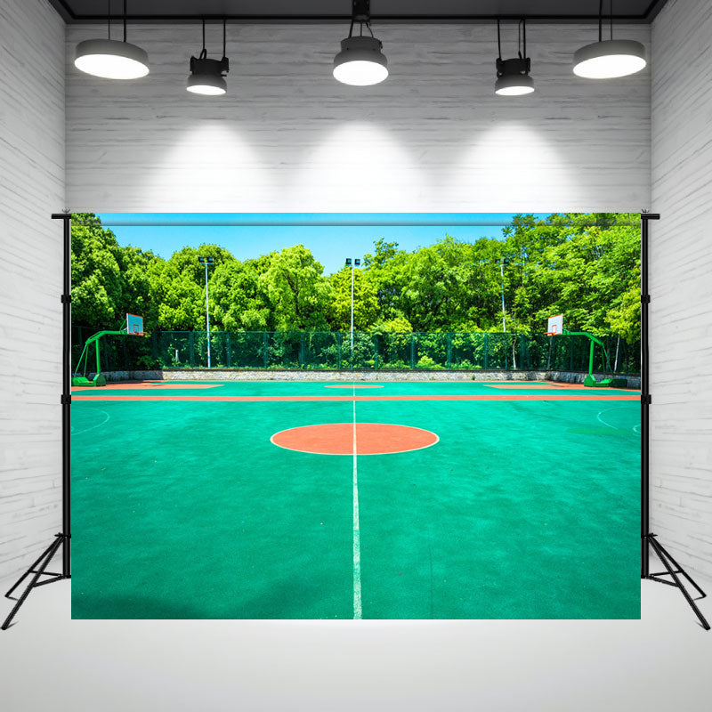 School Basketball Stadium Photo Backdrop - Layoris