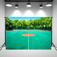 School Basketball Stadium Photo Backdrop - Layoris