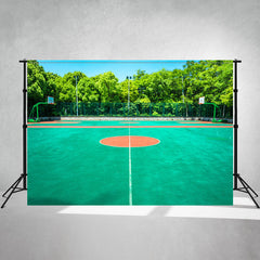 School Basketball Stadium Photo Backdrop - Layoris