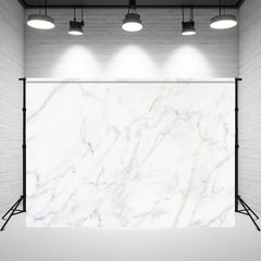 White Grey Texture Marble Photography Backdrop - Layoris