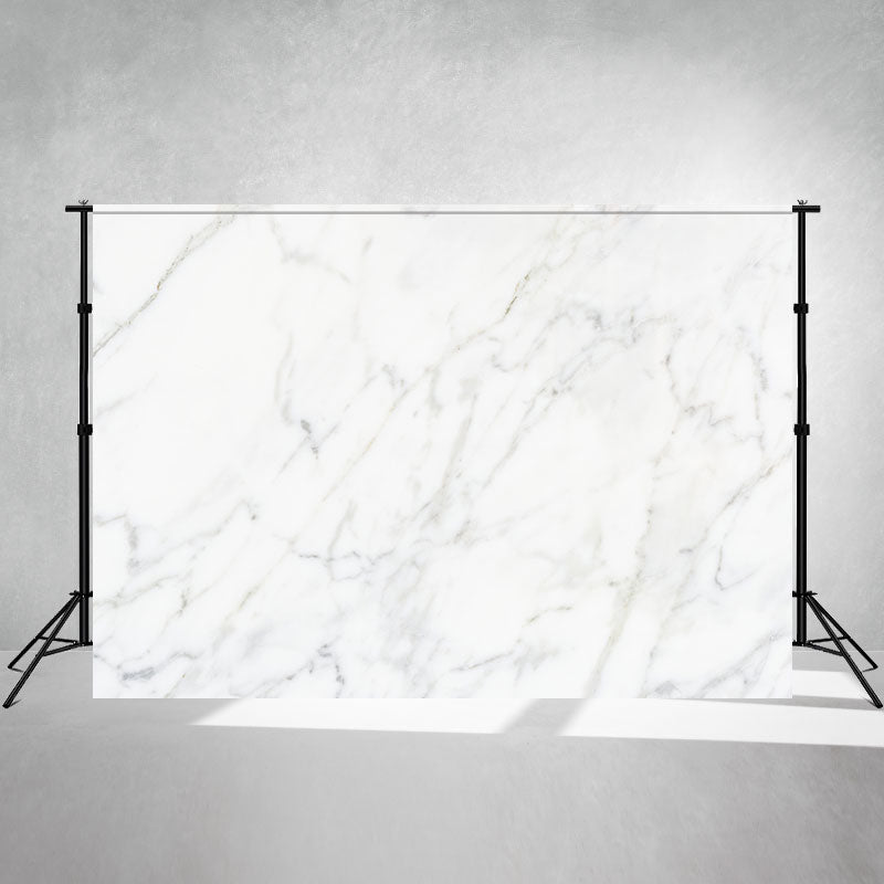 White Grey Texture Marble Photography Backdrop - Layoris