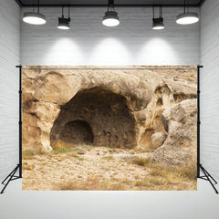 Small Cave Outdoor Scenery Photo Backdrop - Layoris