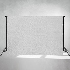Light Grey Plush Blanket Portrait Photography Backdrop - Layoris