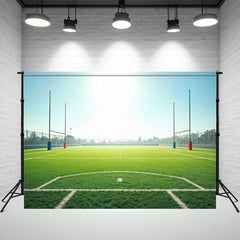 Spacious Football Field Sports Photo Backdrop - Layoris