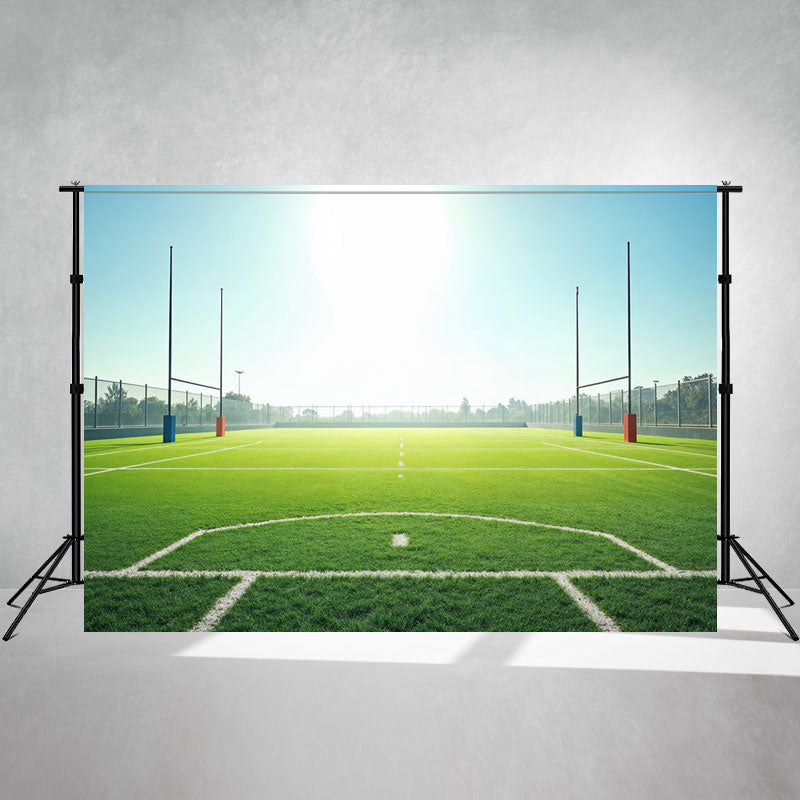 Spacious Football Field Sports Photo Backdrop - Layoris