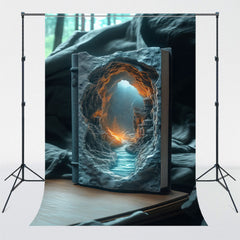 Magic Book Crossing Photo Backdrop For Kids - Layoris