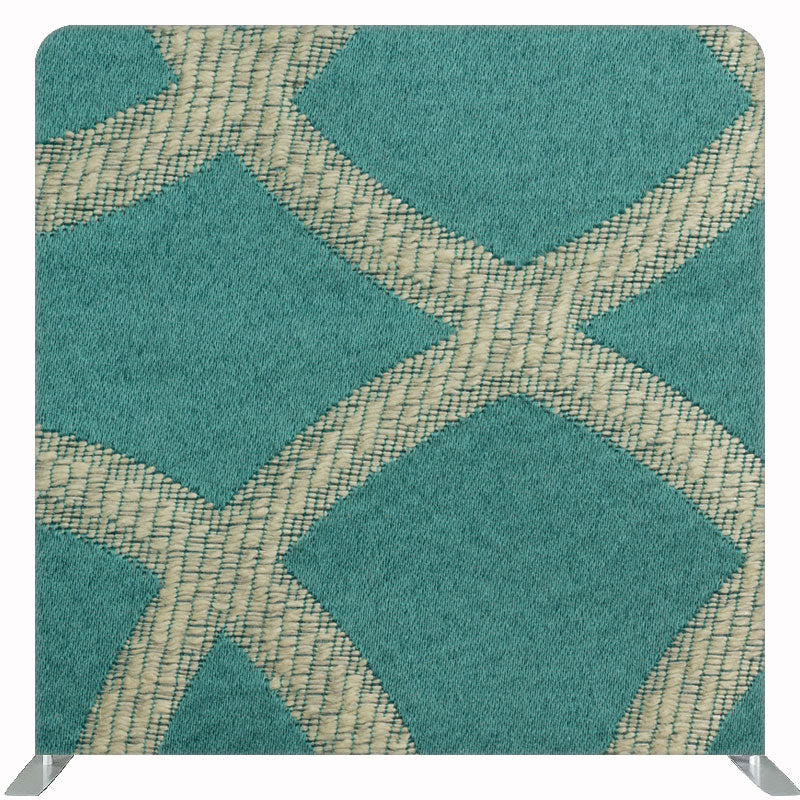 Green Beige Fabric Texture Double Sided Backdrop - Layoris