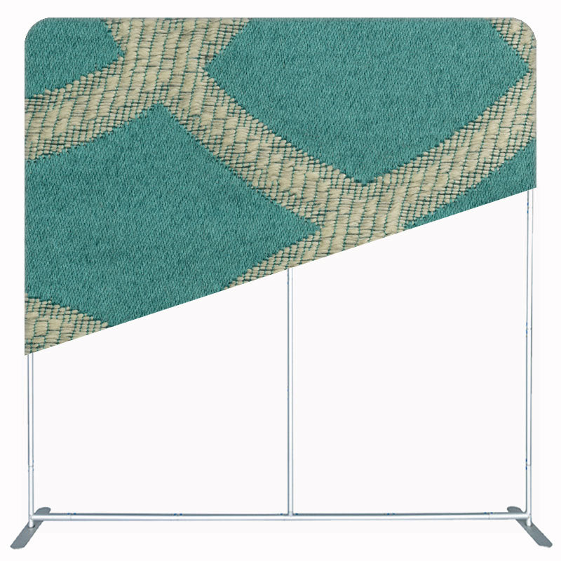 Green Beige Fabric Texture Double Sided Backdrop - Layoris
