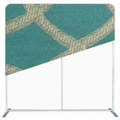 Green Beige Fabric Texture Double Sided Backdrop - Layoris