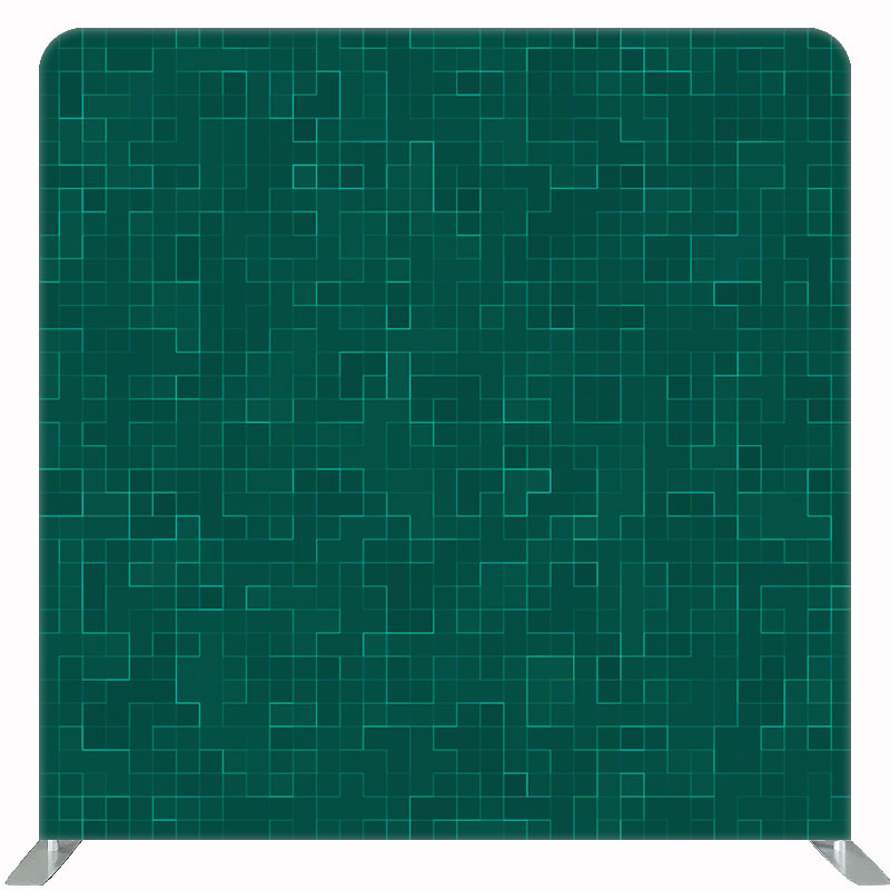 Green Pixel Texture Double Sided Backdrop - Layoris